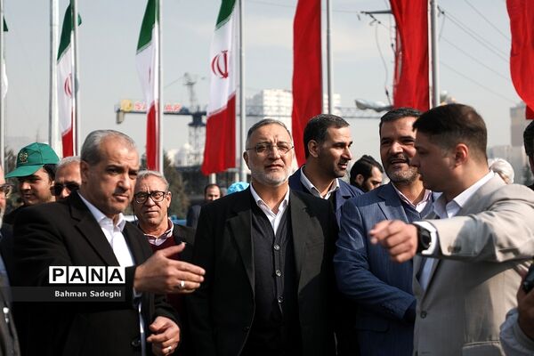 آیین بهره برداری از اولین پل مجهز به سیستم مکانیزه برف زدایی