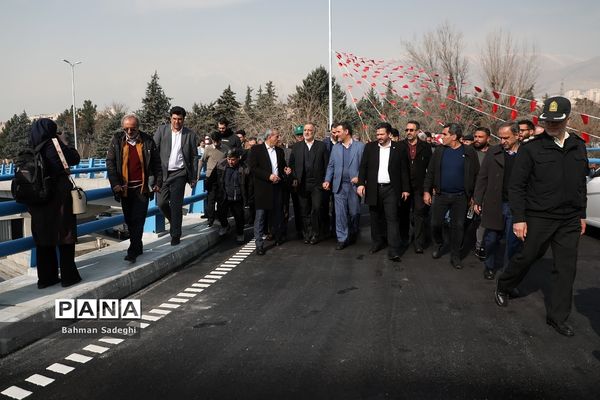 آیین بهره برداری از اولین پل مجهز به سیستم مکانیزه برف زدایی