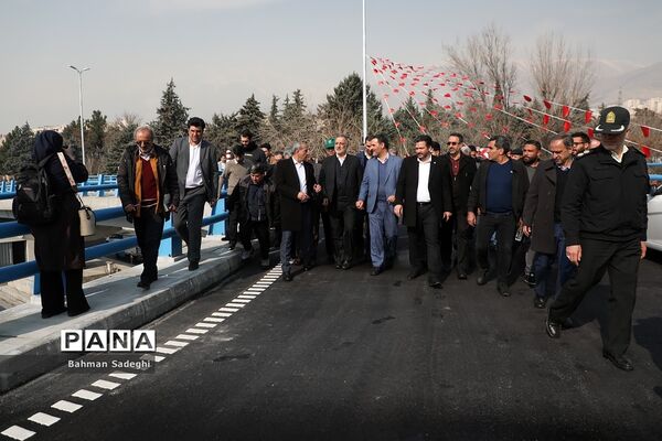 آیین بهره برداری از اولین پل مجهز به سیستم مکانیزه برف زدایی