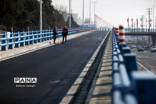 آیین بهره برداری از اولین پل مجهز به سیستم مکانیزه برف زدایی