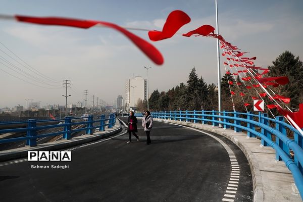 آیین بهره برداری از اولین پل مجهز به سیستم مکانیزه برف زدایی