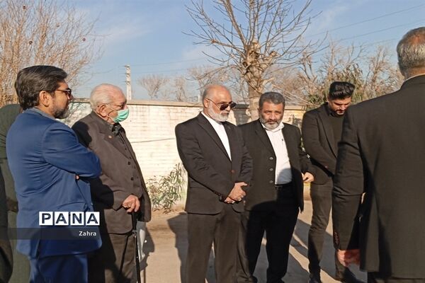 آیین خشت‌گذاری دبستان ۶ کلاسه  شهید سید رضی موسوی جوادآباد