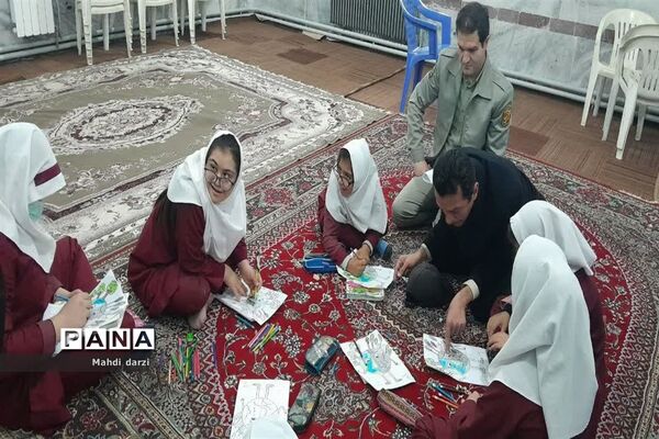 جشنواره نقاشی به‌مناسبت هوای پاک در دبستان با نیاز های ویژه امام موسی کاظم (ع) گالشپل