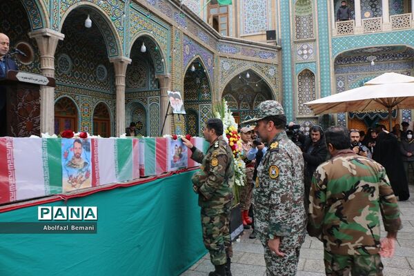 تشییع پیکر شهیدان «آقازاده نژاد» و «کریمی» در قم