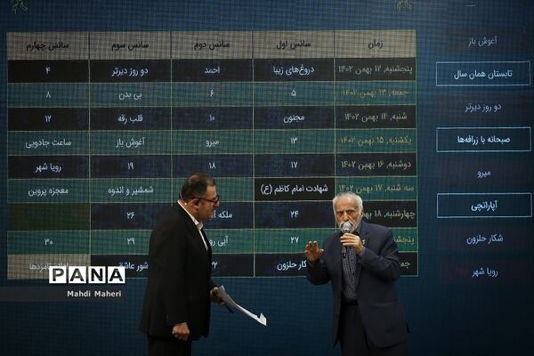 مراسم قرعه‌کشی جدول نمایش فیلم‌های چهل‌و‌دومین جشنواره فیلم فجر