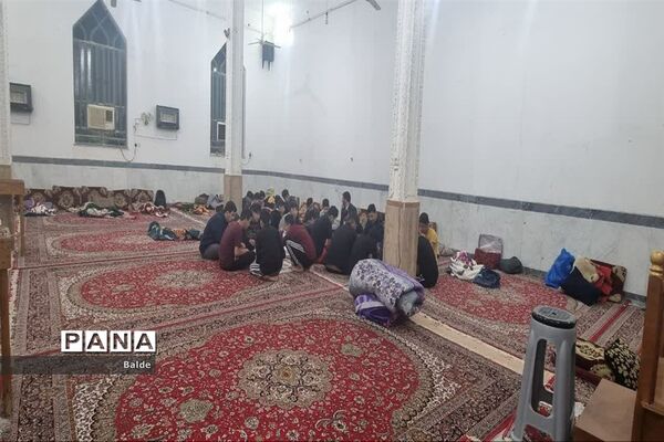 مراسم معنوی اعتکاف دانش‌آموزان پسر شادگانی