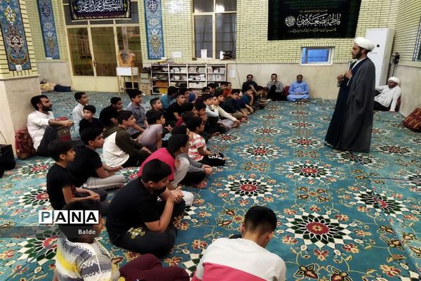 مراسم معنوی اعتکاف دانش‌آموزان پسر شادگانی