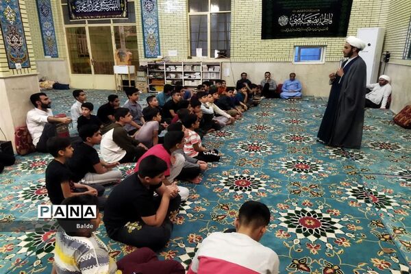 مراسم معنوی اعتکاف دانش‌آموزان پسر شادگانی