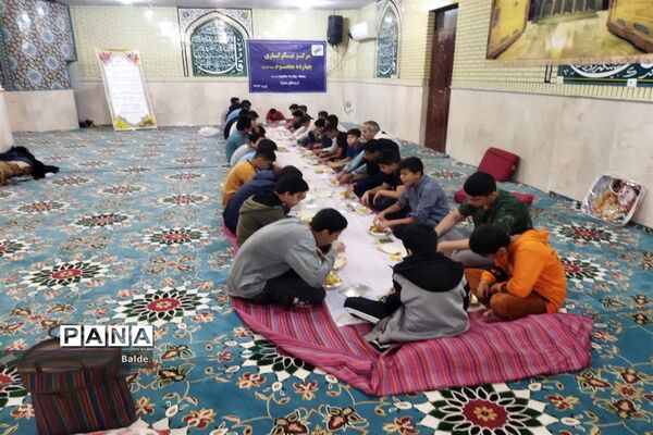 مراسم معنوی اعتکاف دانش‌آموزان پسر شادگانی