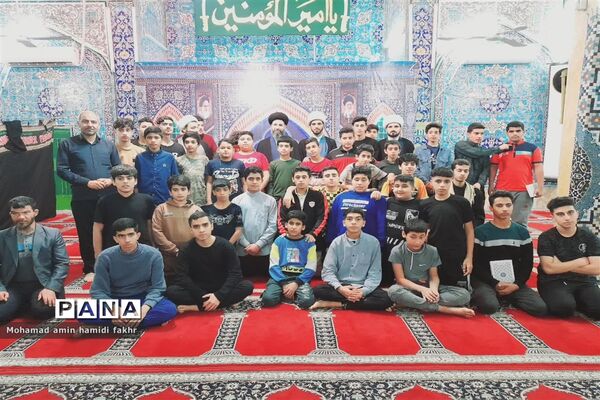 اعتکاف دانش‌آموزی در شهرستان کارون