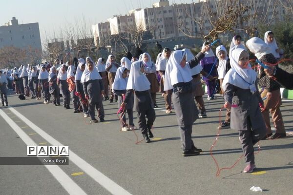 بزرگترین جشنواره طناب‌زنی دختران ایران در ‌قیامدشت