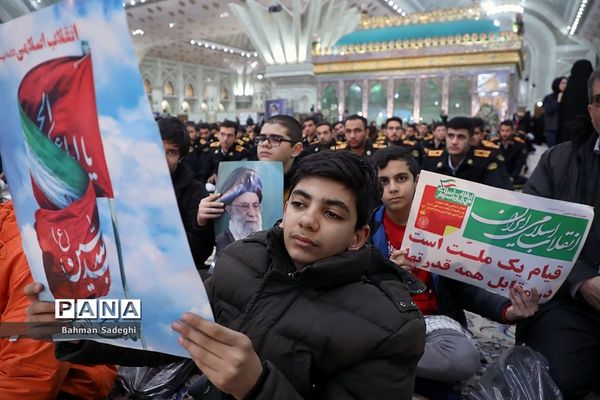 مراسم سالروز گرامیداشت  چهل‌وپنجمین دهه فجر انقلاب اسلامی