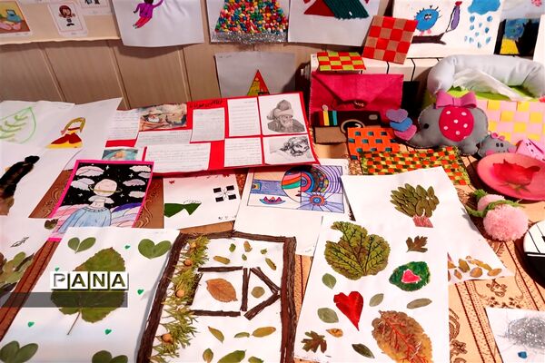 نمایشگاه مدرسه آرمانی هنر آسمانی در دبیرستان صفورا  مشهد