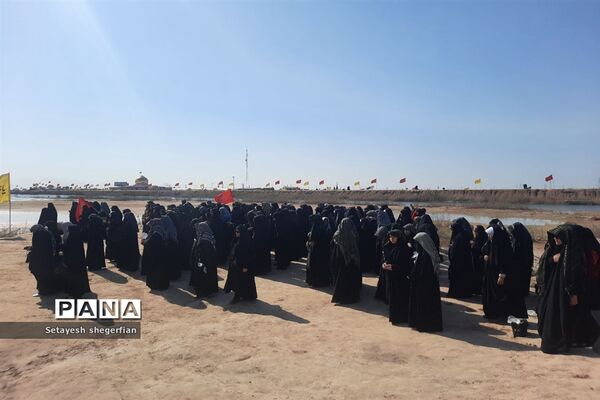 حضور دختران ناحیه ۶ مشهد در اردوی راهیان نور