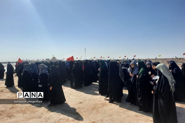 حضور دختران ناحیه ۶ مشهد در اردوی راهیان نور