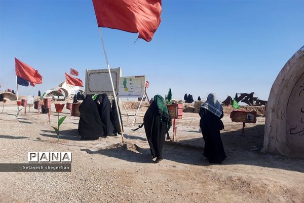 حضور دختران ناحیه ۶ مشهد در اردوی راهیان نور