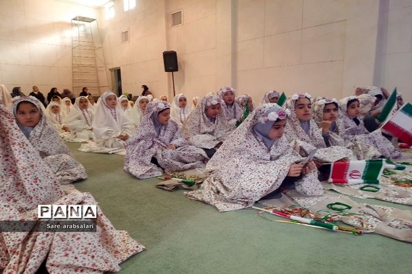 جشن عبادت و بندگی دانش‌آموزان دختر شهرستان پیشوا