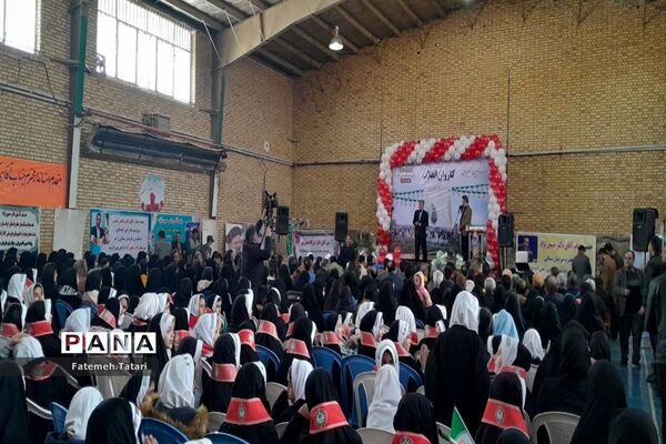 کاروان انقلاب در شهرستان بام و صفی آباد