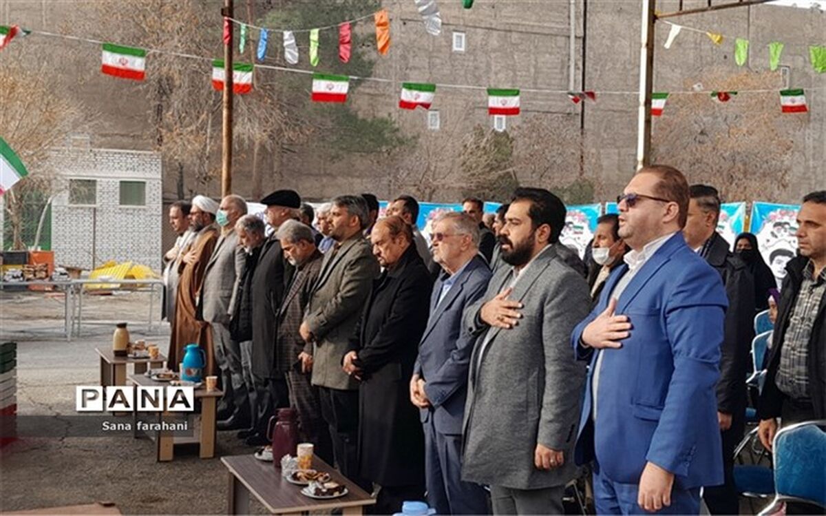 آیین خشت‌گذاری مدرسه ابتدایی شش کلاسه روستای قاسم آباد تهرانچی/ فیلم