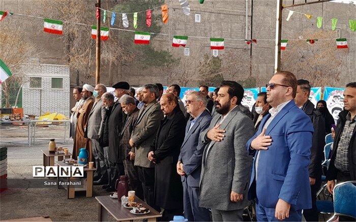 آیین خشت‌گذاری مدرسه ابتدایی شش کلاسه روستای قاسم آباد تهرانچی/ فیلم