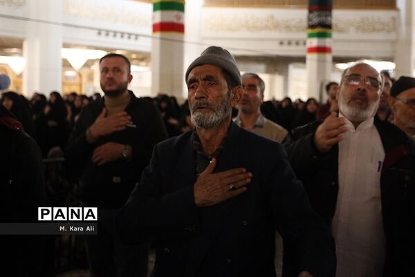 مراسم عزاداری سالروز شهادت هفتمین امام در حرم حضرت معصومه(س)