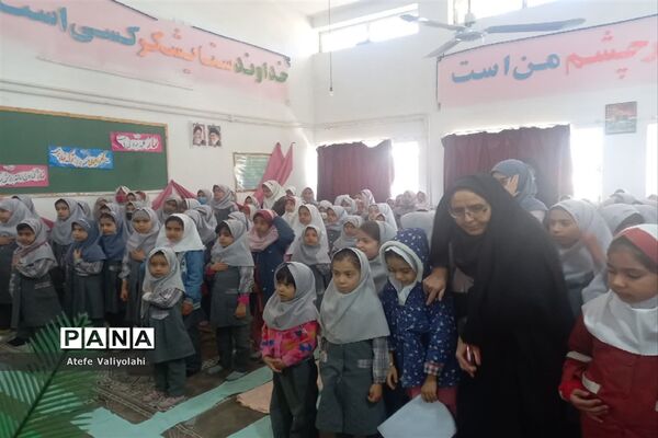 حضور خادمین حرم مقدس رضوی در دبستان نرجس شهرستان مهریز