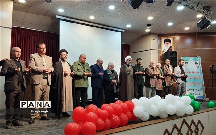 برگزاری همایش ستایشگران و شعرای آئینی با حضور مداحان در قرچک/فیلم