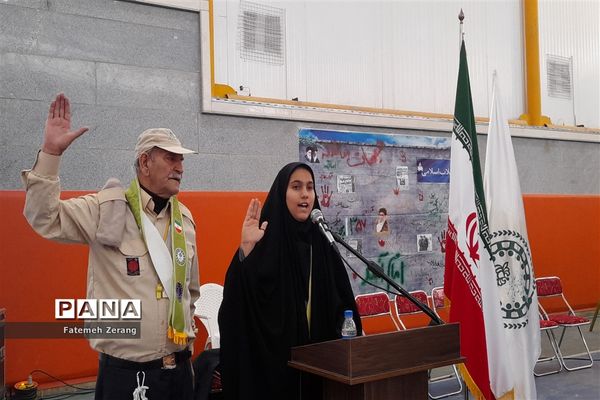 مراسم یاوران انقلاب دختران ناحیه ۷ مشهد
