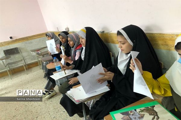 راستی آزمایی چهل و دومین مسابقات فرهنگی هنری رشته هنرهای دستی تجسمی مقطع ابتدایی