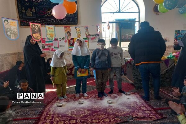 مراسم جشن انقلاب پایگاه بسیج روستای ورقی شهرستان شیروان
