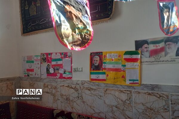 مراسم جشن انقلاب پایگاه بسیج روستای ورقی شهرستان شیروان