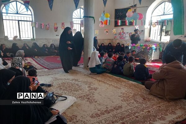 مراسم جشن انقلاب پایگاه بسیج روستای ورقی شهرستان شیروان
