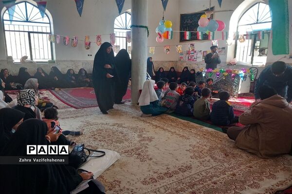 مراسم جشن انقلاب پایگاه بسیج روستای ورقی شهرستان شیروان