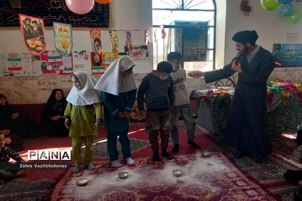 مراسم جشن انقلاب پایگاه بسیج روستای ورقی شهرستان شیروان