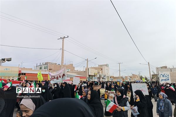 راهپیمایی 22 بهمن در شهرستان سربیشه