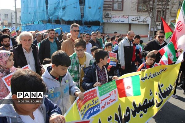 راهپیمایی گرامیداشت سالروز پیروزی انقلاب اسلامی در ناحیه یک بهارستان