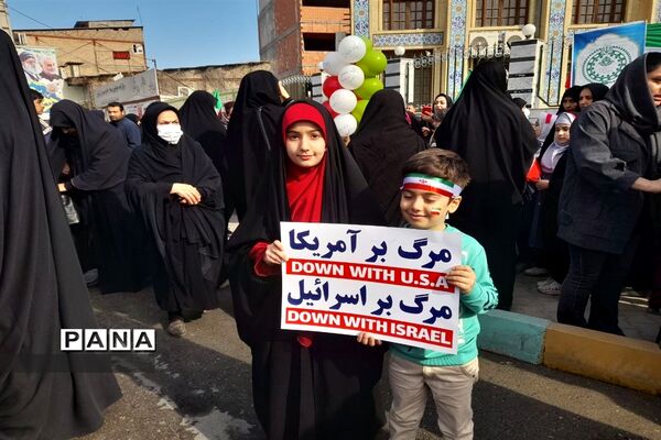 راهپیمایی 22 بهمن در شهرستان کردکوی