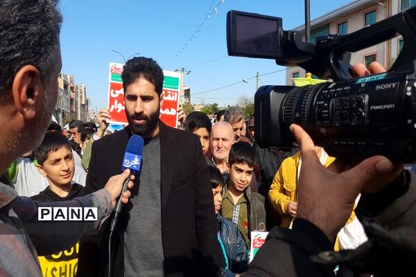 راهپیمایی 22 بهمن در شهرستان کردکوی