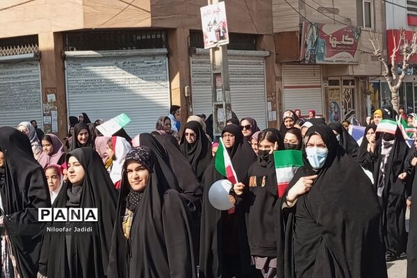 خروش عظیم ملت ایران در راهپیمایی ۲۲ بهمن نصیر شهر