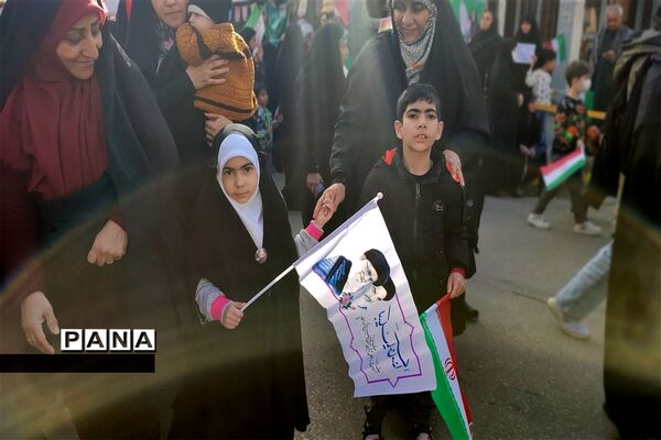راهپیمایی ۲۲ بهمن در شهرستان قائمشهر