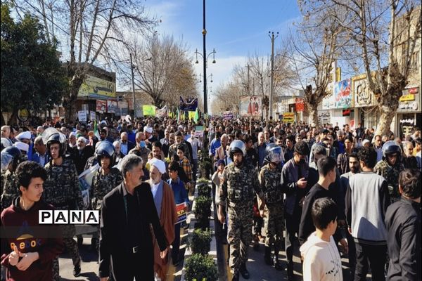 راهپیمایی بیست و دوم بهمن در شهرستان گالیکش