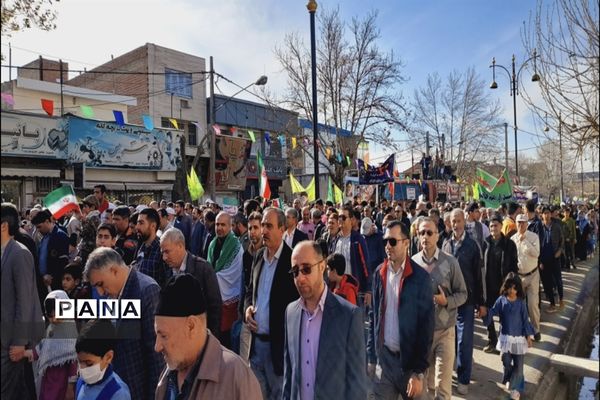 راهپیمایی بیست و دوم بهمن در شهرستان گالیکش