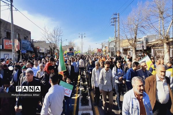 راهپیمایی بیست و دوم بهمن در شهرستان گالیکش