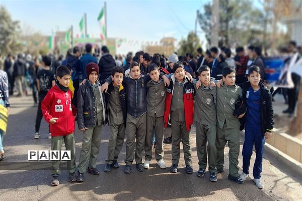 راهپیمایی 22 بهمن در شهر سلامی