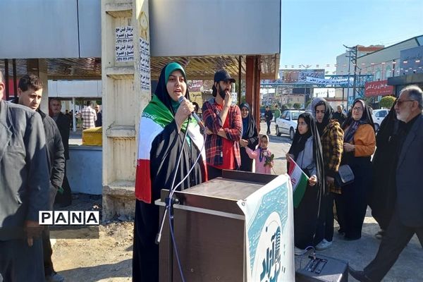 برگزاری راهپیمایی ۲۲ بهمن در شهرستان محمودآباد