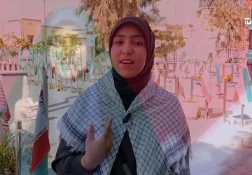 پیام فتح و پایداری خانم مجری صدا و سیما در عمل