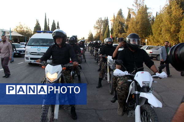 مراسم استقبال ار هفت شهید گمنام در یزد 