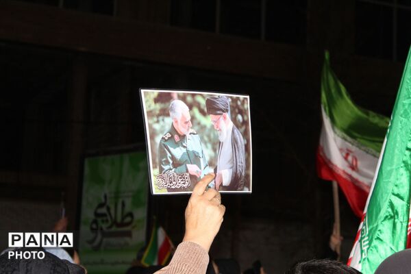 حرکت دسته عزاداری در شهرستان نیشابور