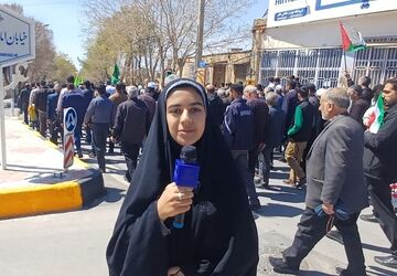 راهپیمایی روز قدس صدای مردم شهرستان کوهپایه در برابر ظلم