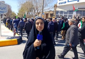 راهپیمایی روز قدس صدای مردم شهرستان کوهپایه در برابر ظلم